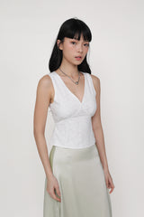 Keia Eyelet Tie Back Top