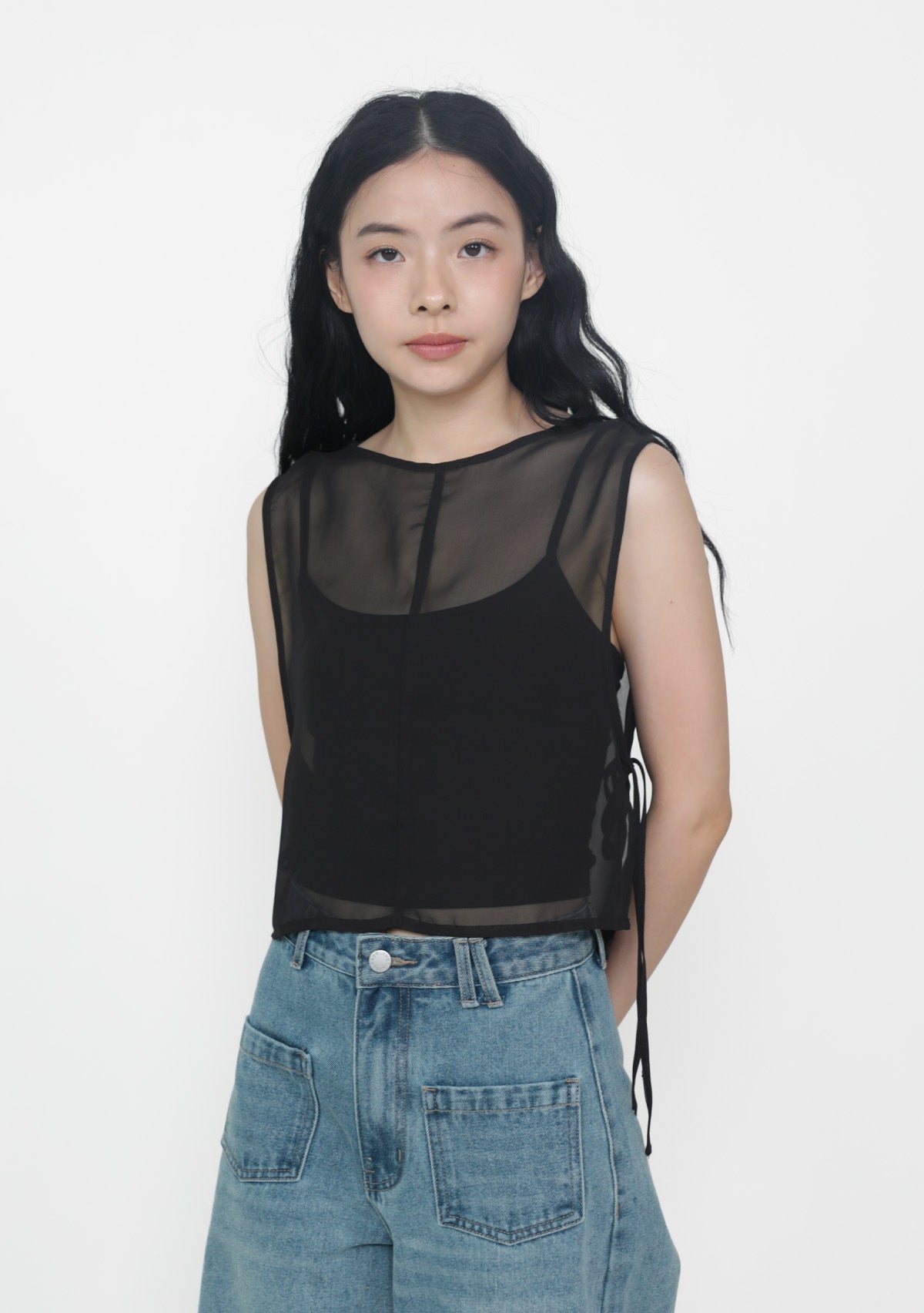 Kyo Sheer Overlay Top