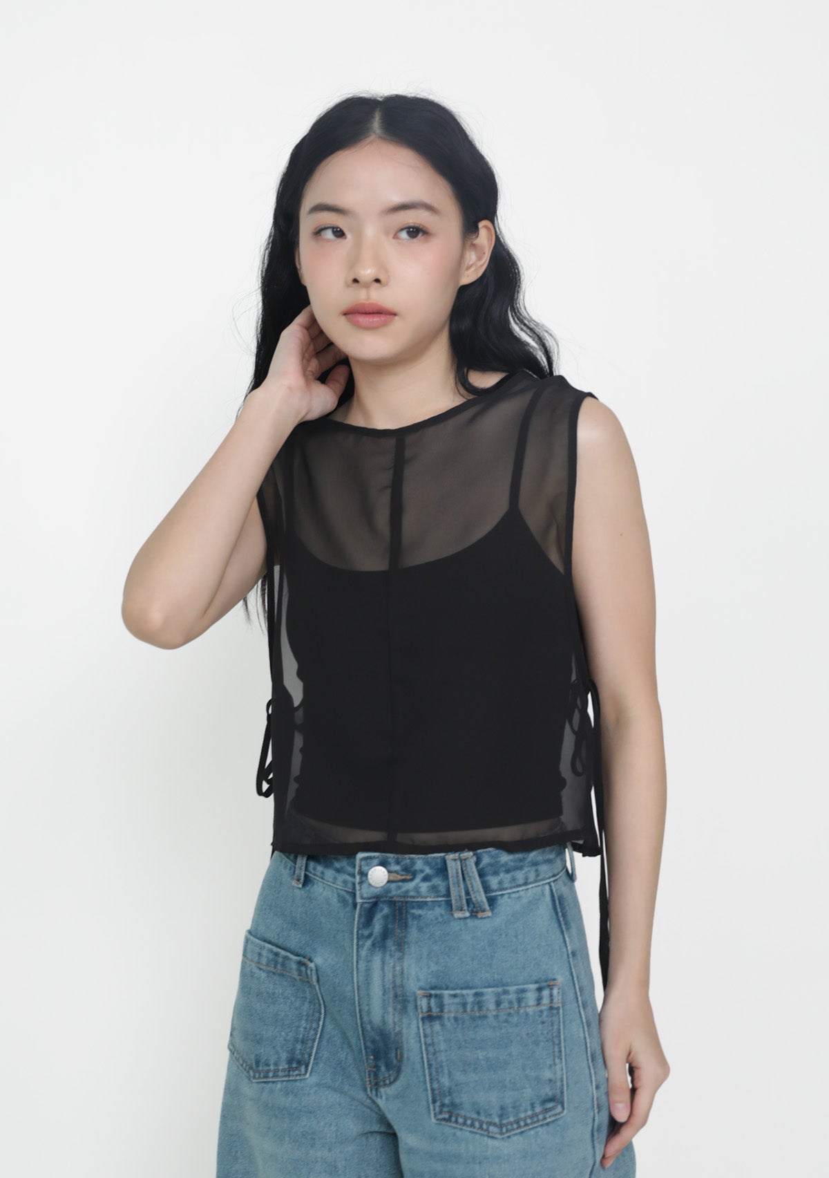 Kyo Sheer Overlay Top
