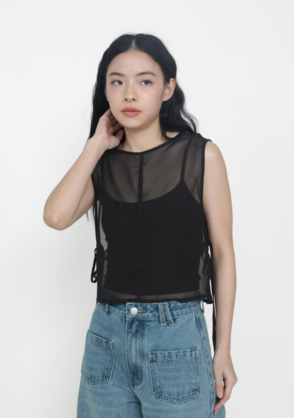Kyo Sheer Overlay Top
