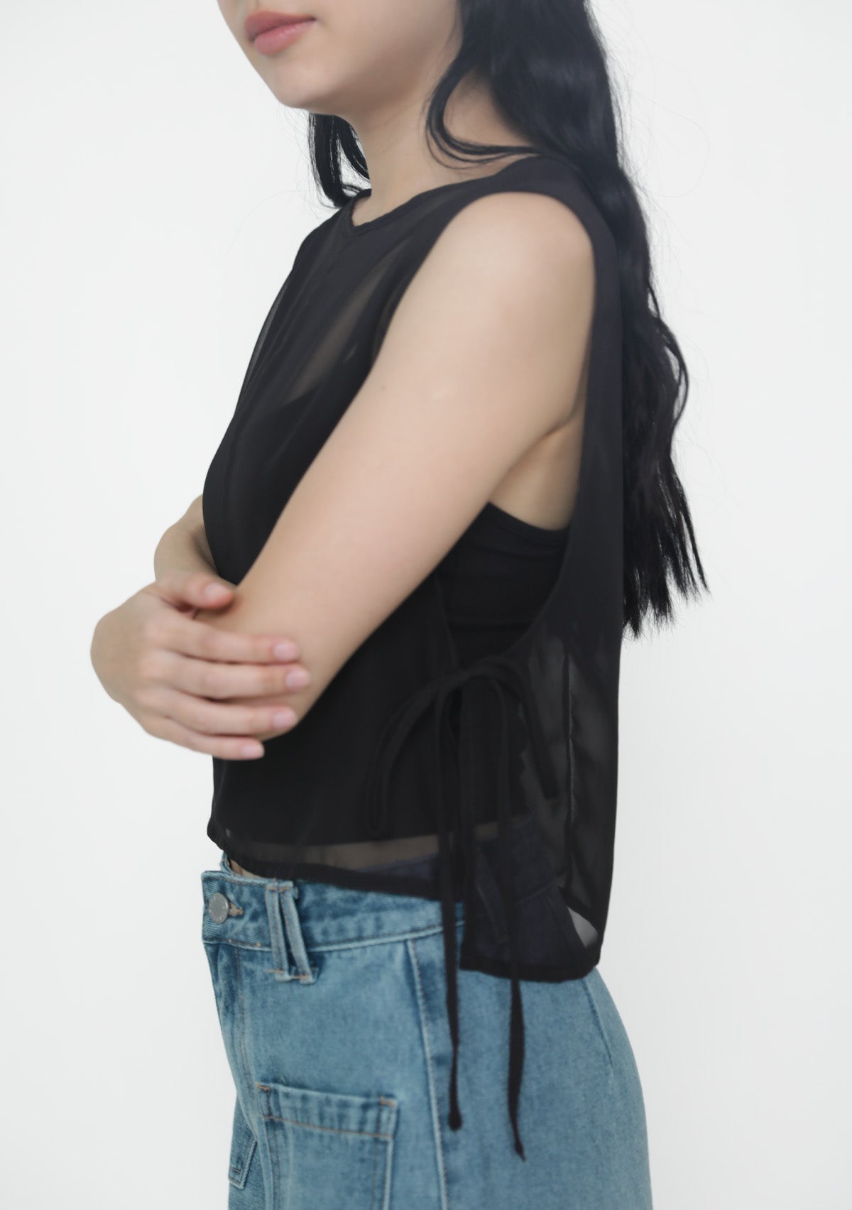 Kyo Sheer Overlay Top