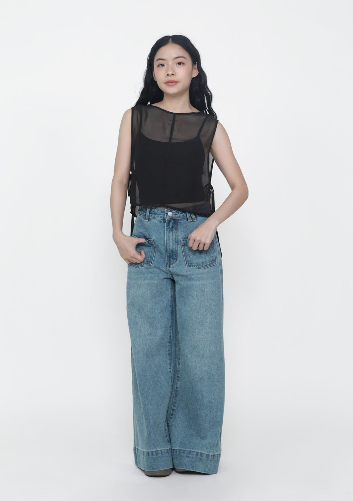 Kyo Sheer Overlay Top