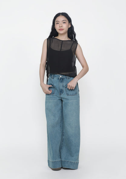 Kyo Sheer Overlay Top
