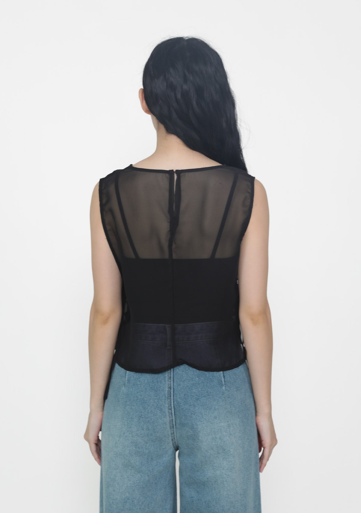 Kyo Sheer Overlay Top