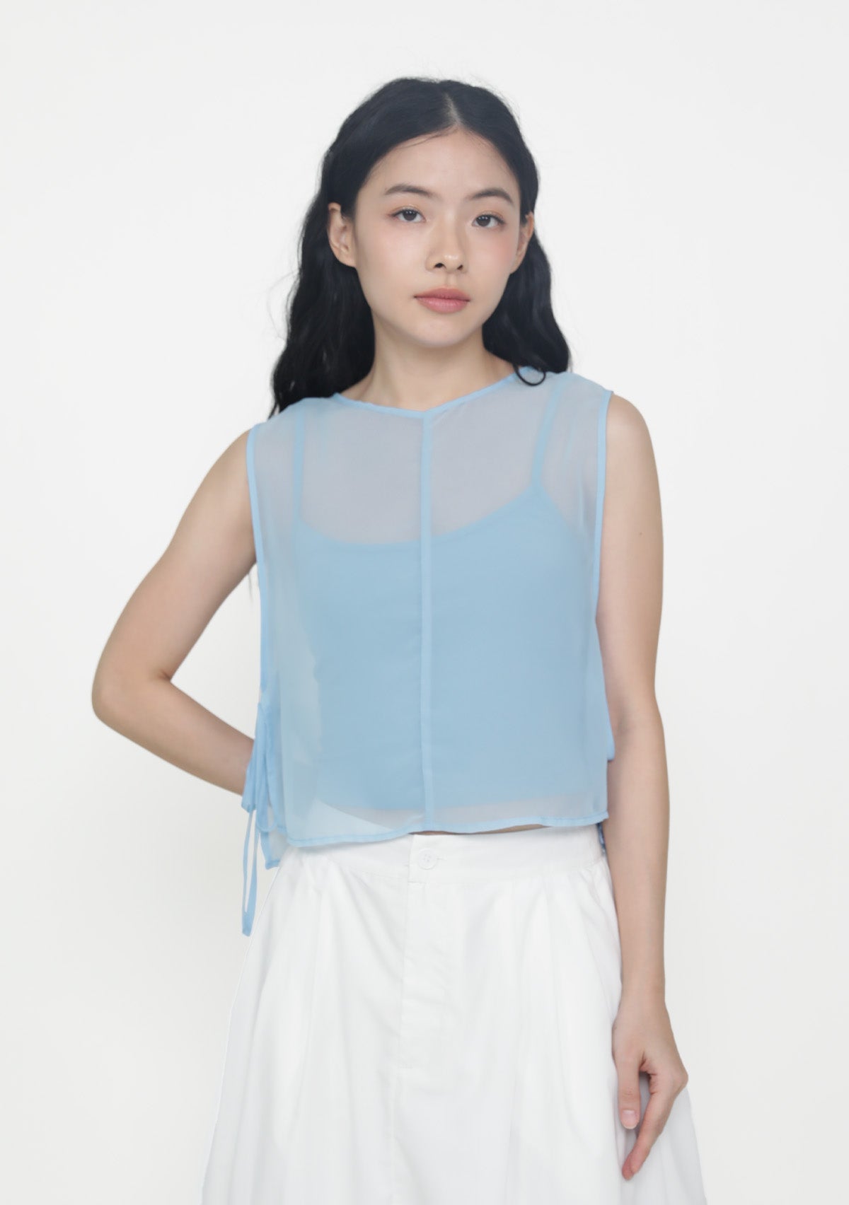 Kyo Sheer Overlay Top