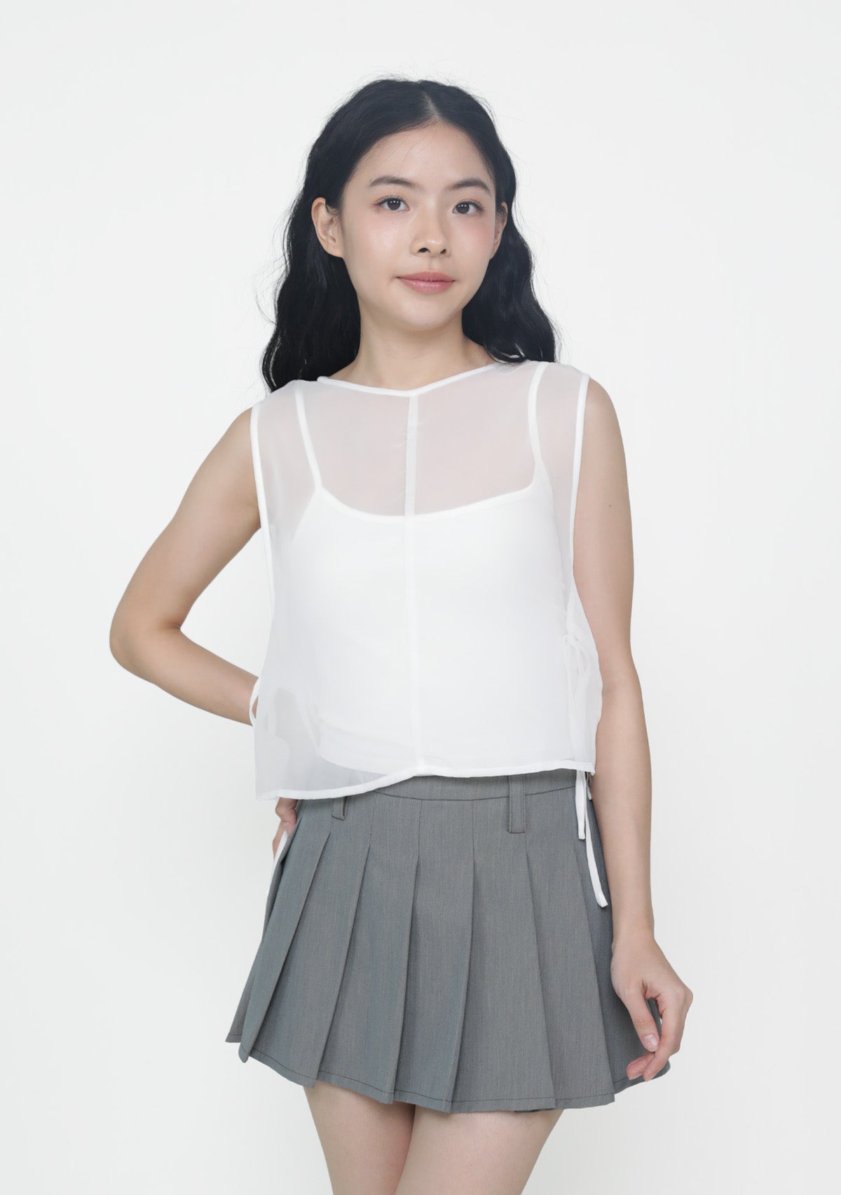 Kyo Sheer Overlay Top