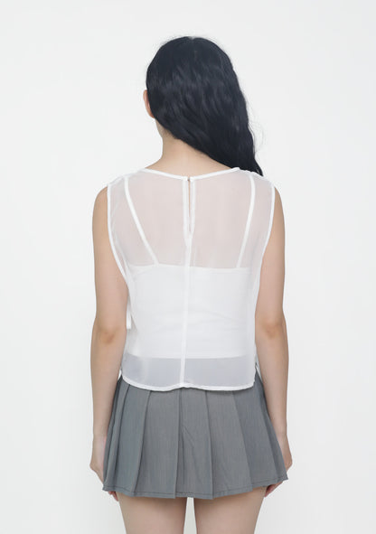 Kyo Sheer Overlay Top