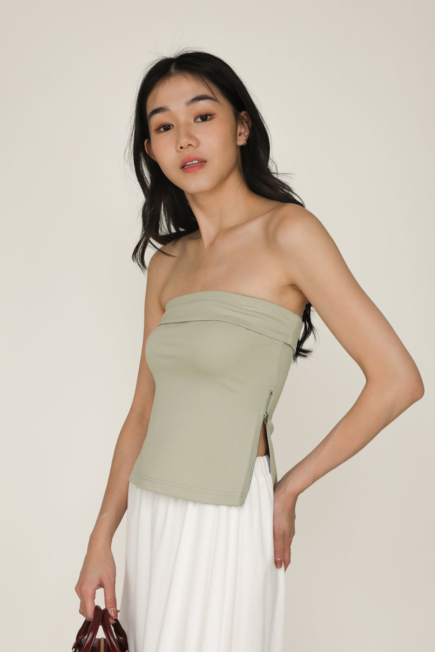 Lexis Tube Zipper Top – The Tinsel Rack