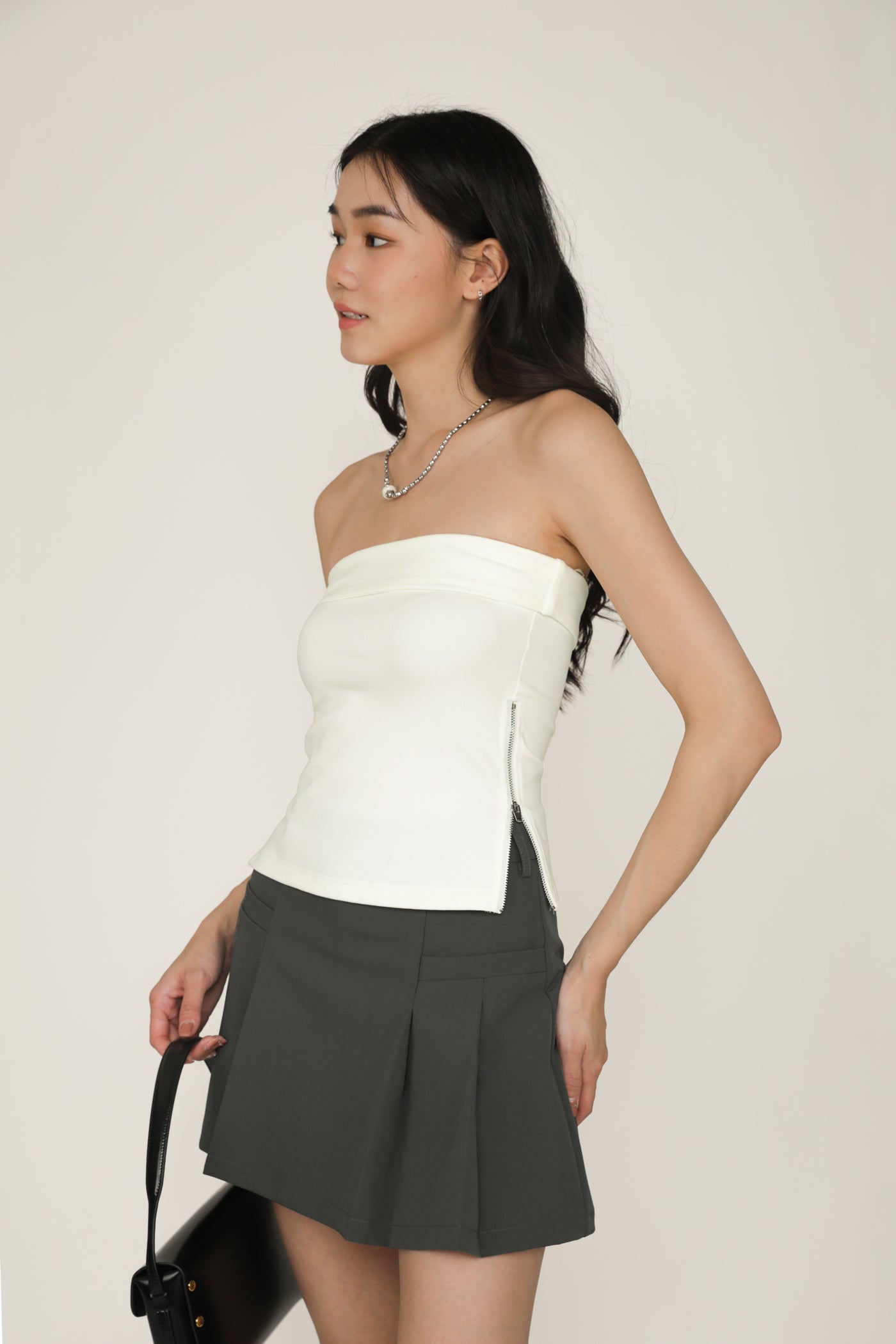 Lexis Tube Zipper Top – The Tinsel Rack