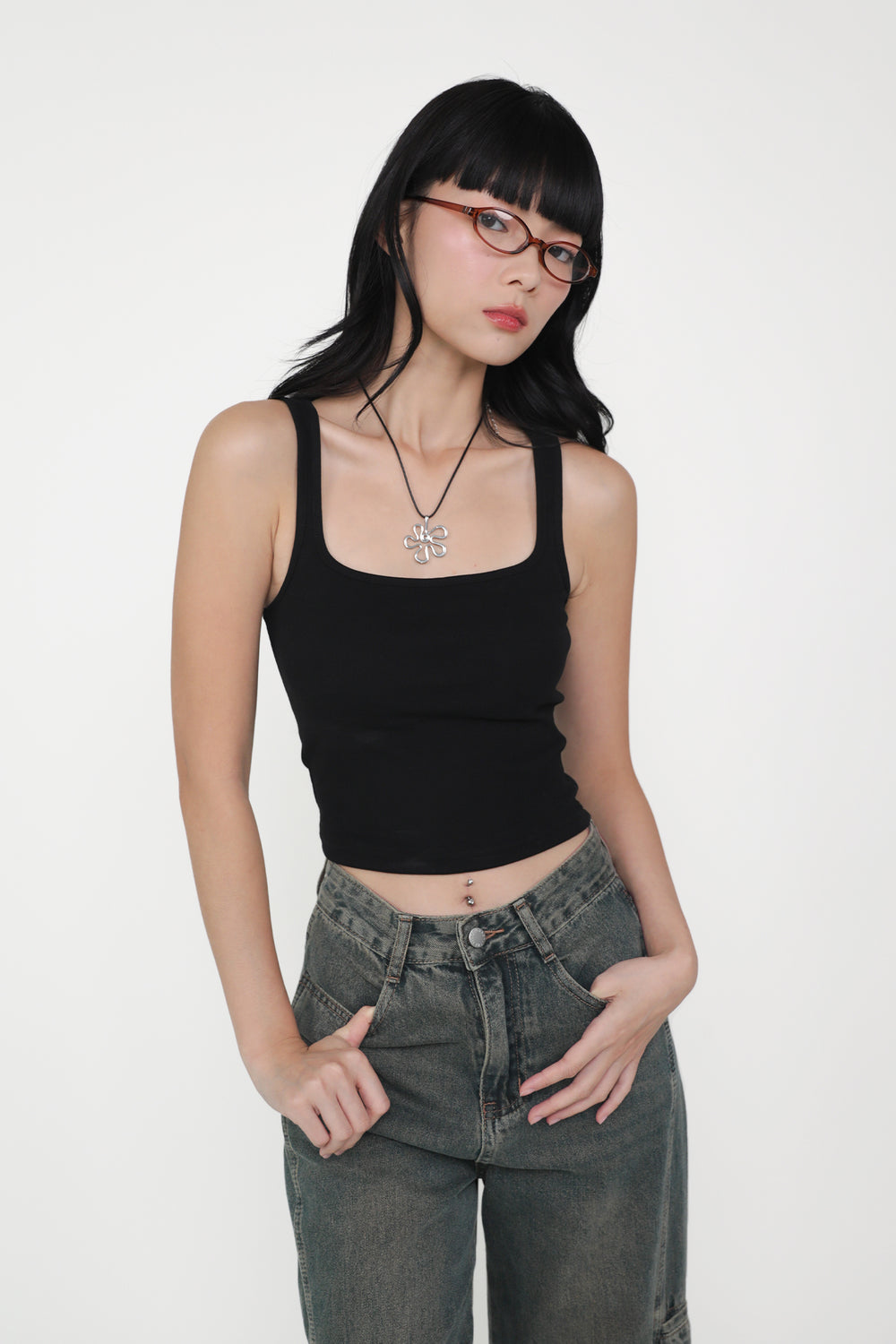Lexy Scoop Neck Padded Top