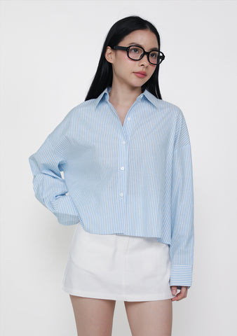 Ally Striped Boxy Shirt