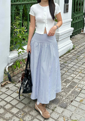 Nara Midi Skirt (Striped)