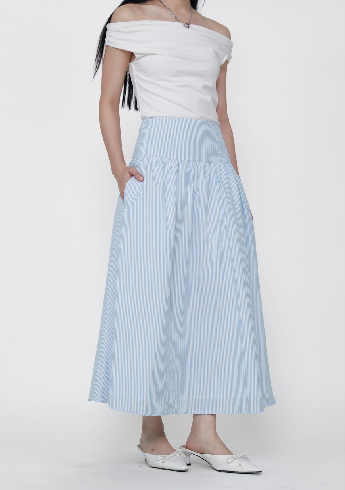 Nara Midi Skirt (Striped) – The Tinsel Rack