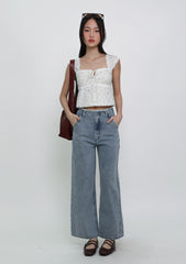 Luka Frayed Waist Denim Jeans