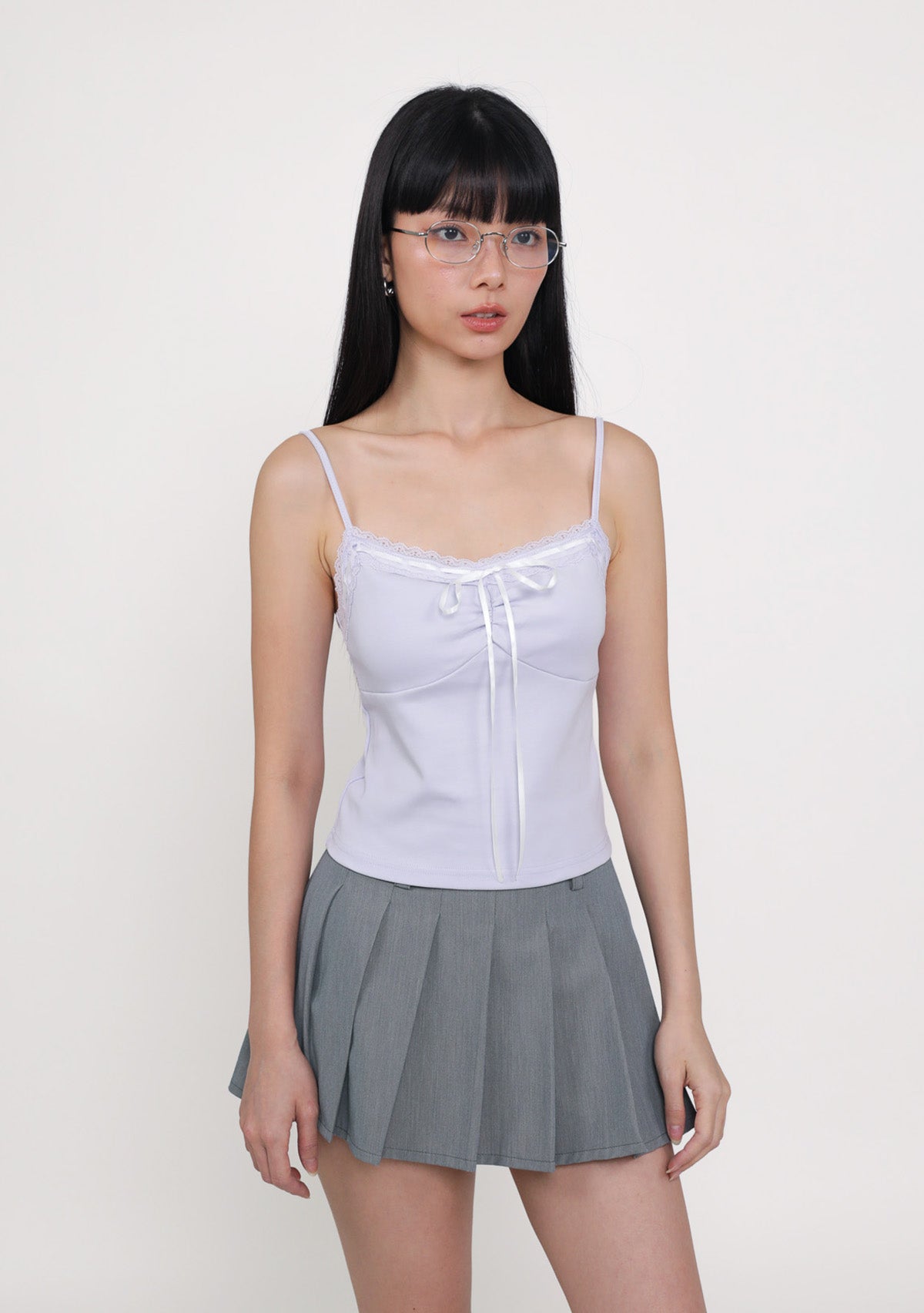 Lila Ribbon Lace Trim Padded Top – The Tinsel Rack