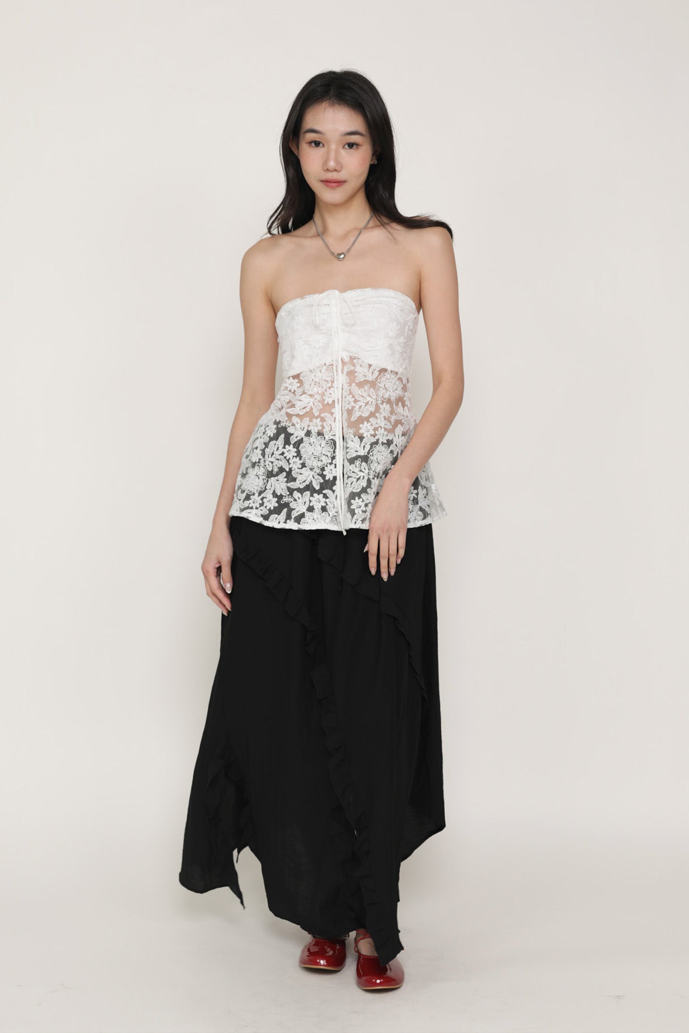 Luceia Ruffles Maxi Skirt – The Tinsel Rack
