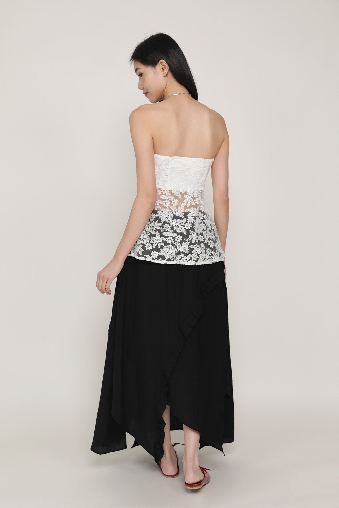Luceia Ruffles Maxi Skirt – The Tinsel Rack