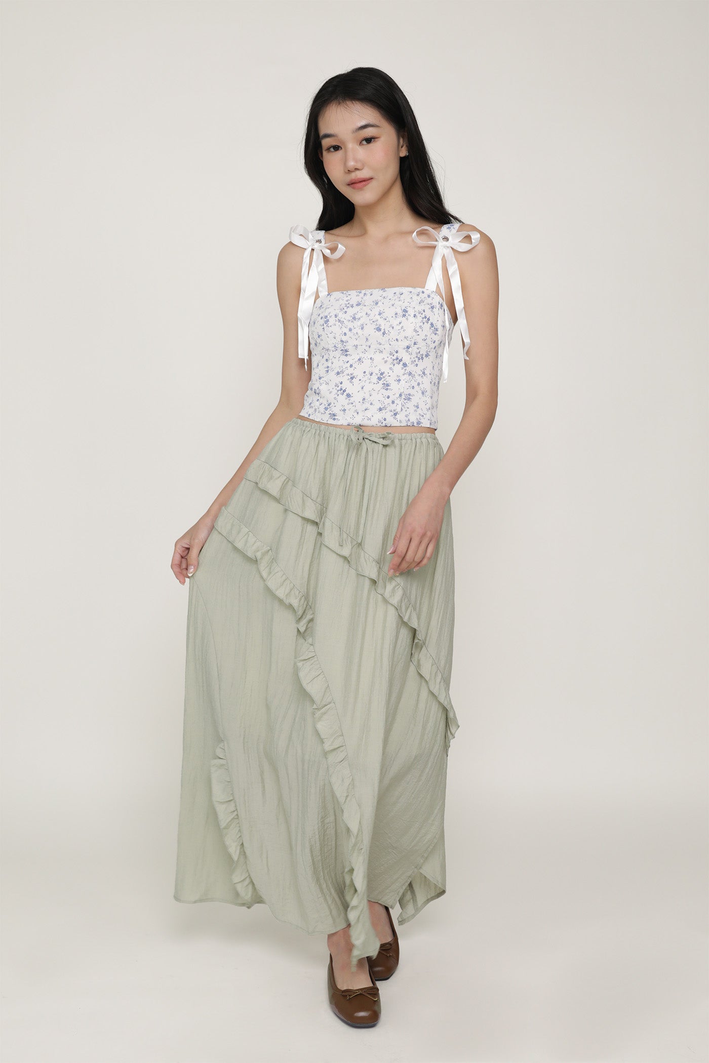 Luceia Ruffles Maxi Skirt – The Tinsel Rack