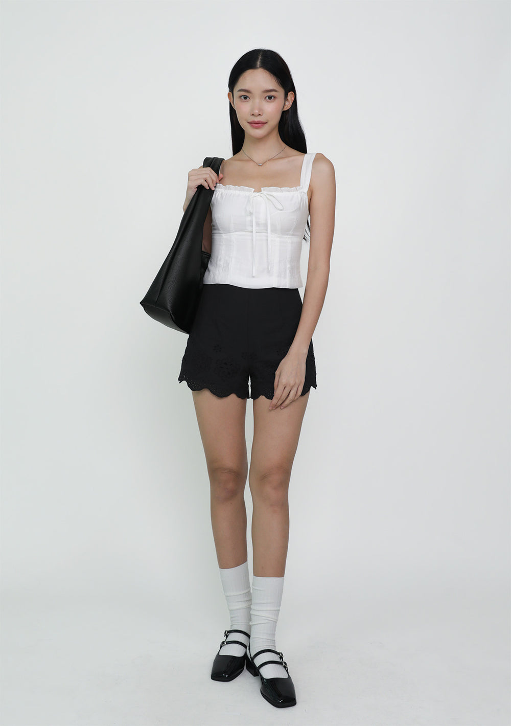 Luna Eyelet Embroidery Shorts