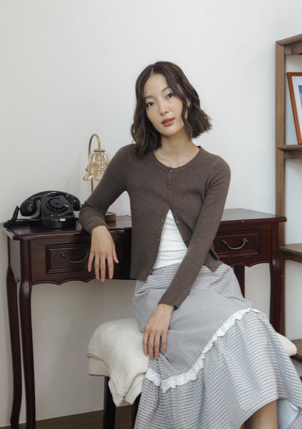 Malorie Basic Button Cardigan