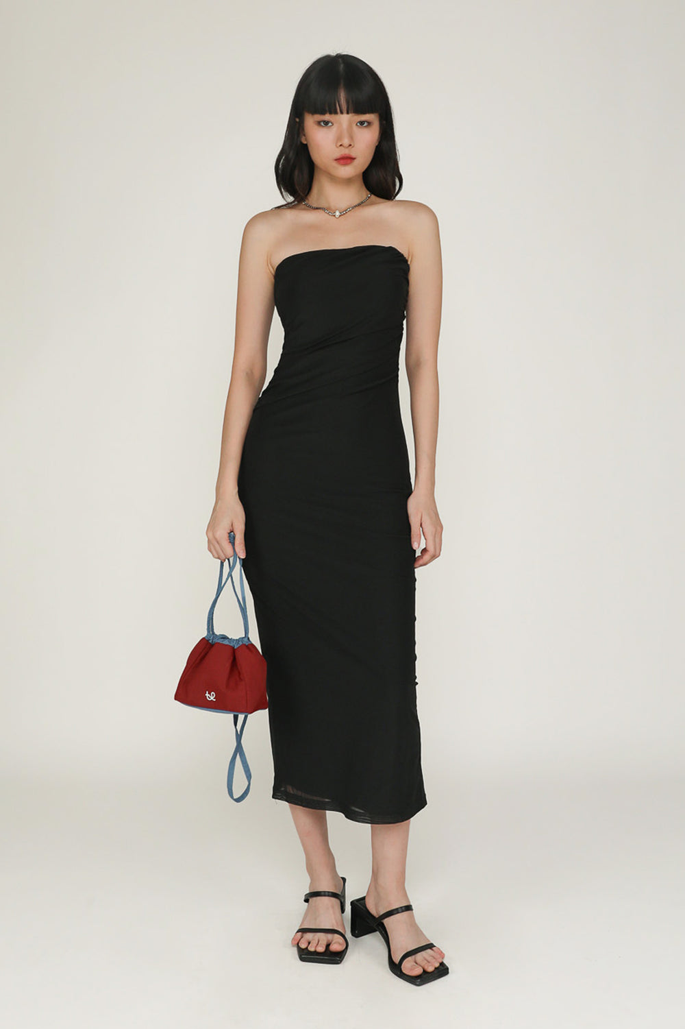 Martina Mesh Tube Padded Dress