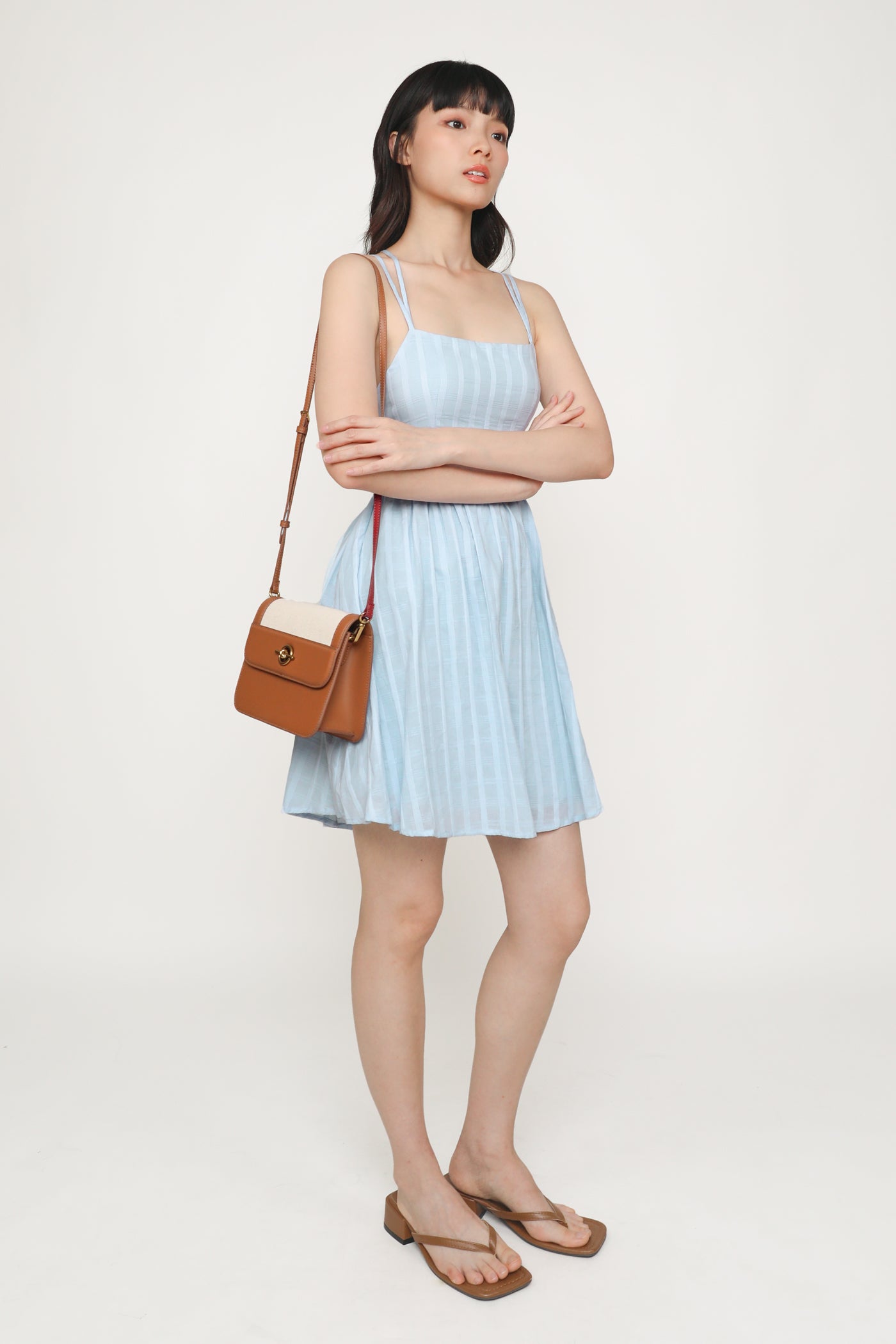 Mirabel Cross Back Padded Dress The Tinsel Rack Mirabel Cross Back Padded Dress The Tinsel Rack