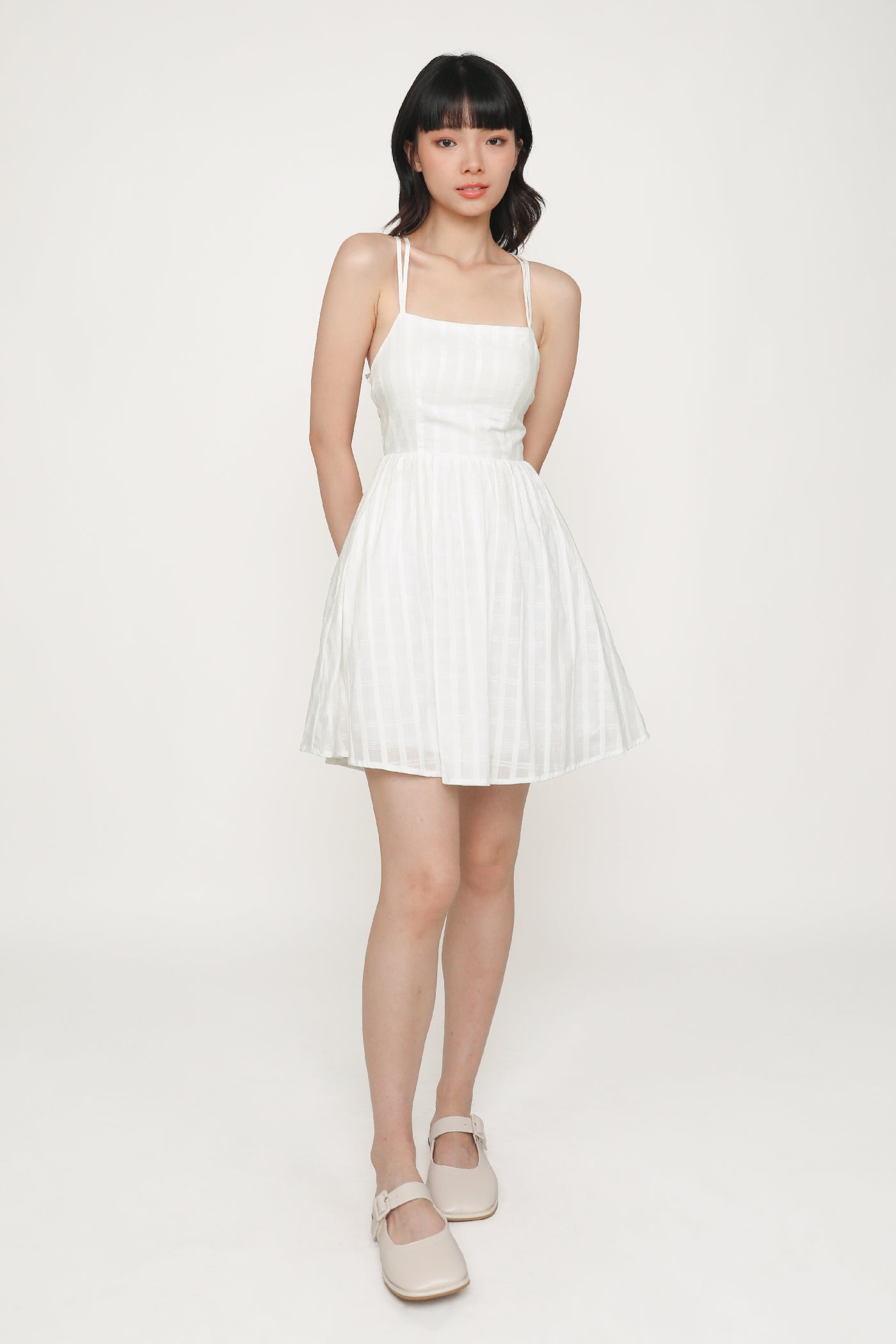 Mirabel Cross Back Padded Dress – The Tinsel Rack