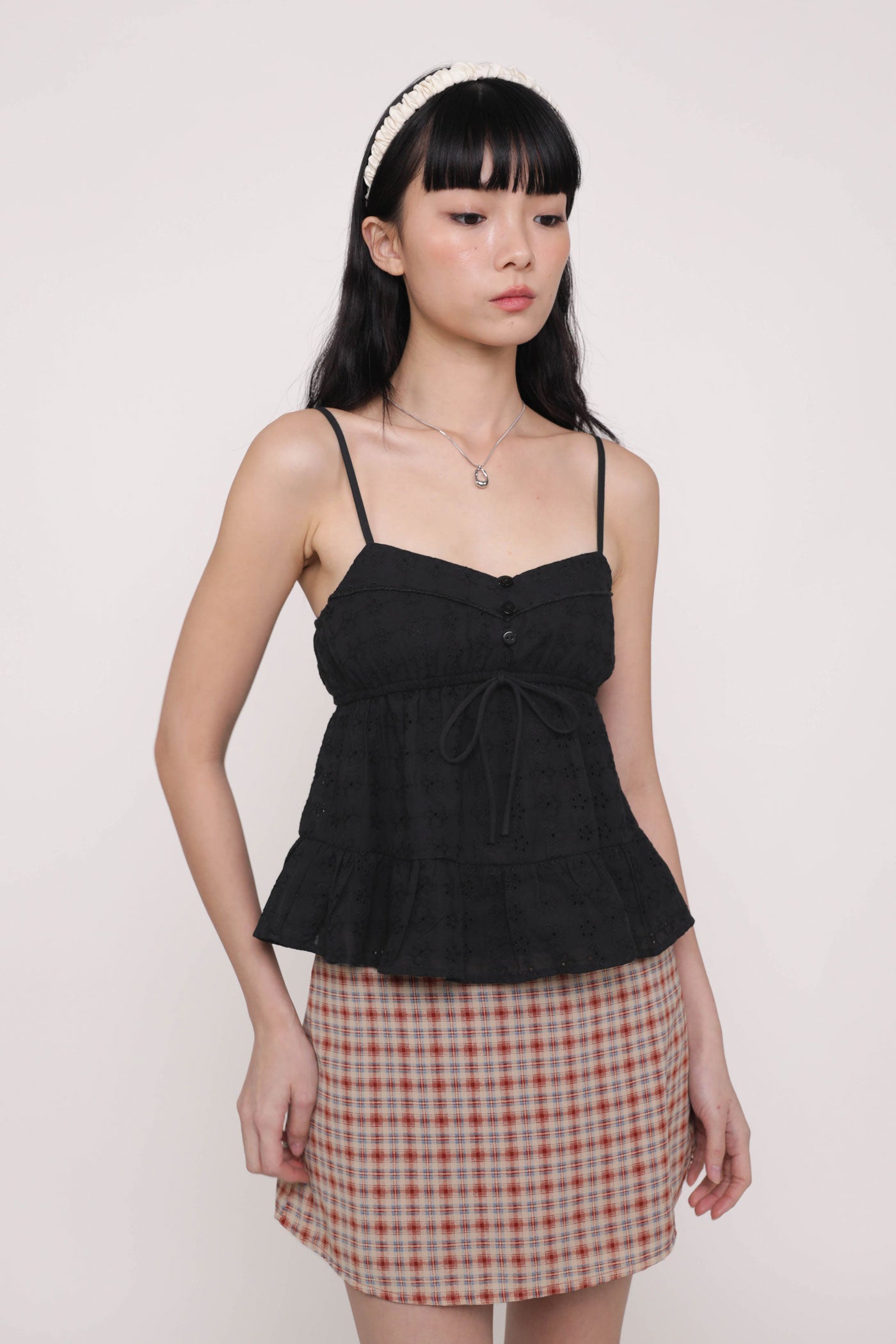 Lenora Eyelet Babydoll Top (Eyelet) – The Tinsel Rack