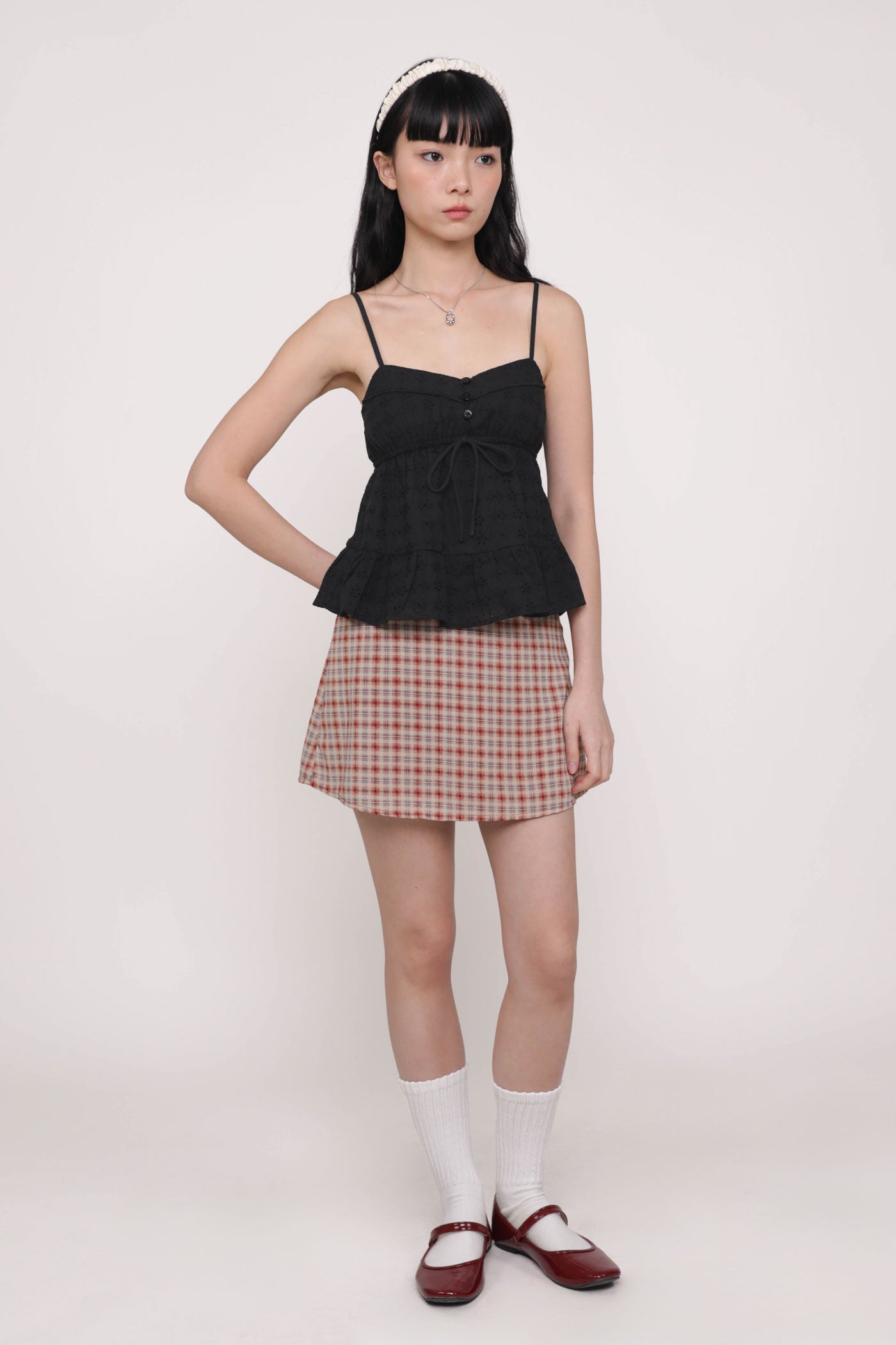 Lenora Eyelet Babydoll Top (Eyelet) – The Tinsel Rack