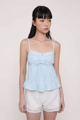 Lenora Babydoll Top (Eyelet)