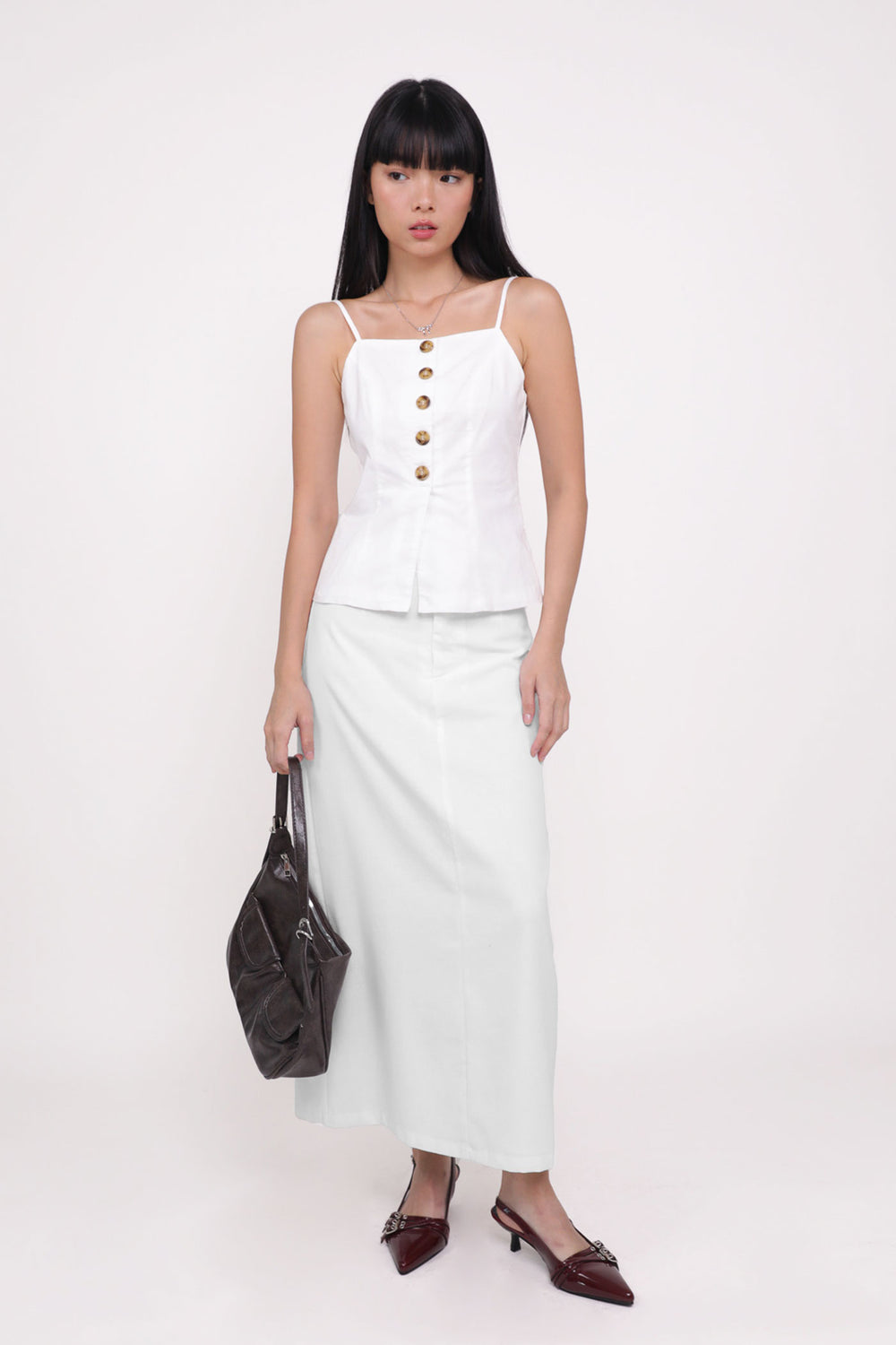 Lolla Button Down Linen Top