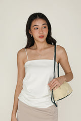 Naura Ruched Spag Top