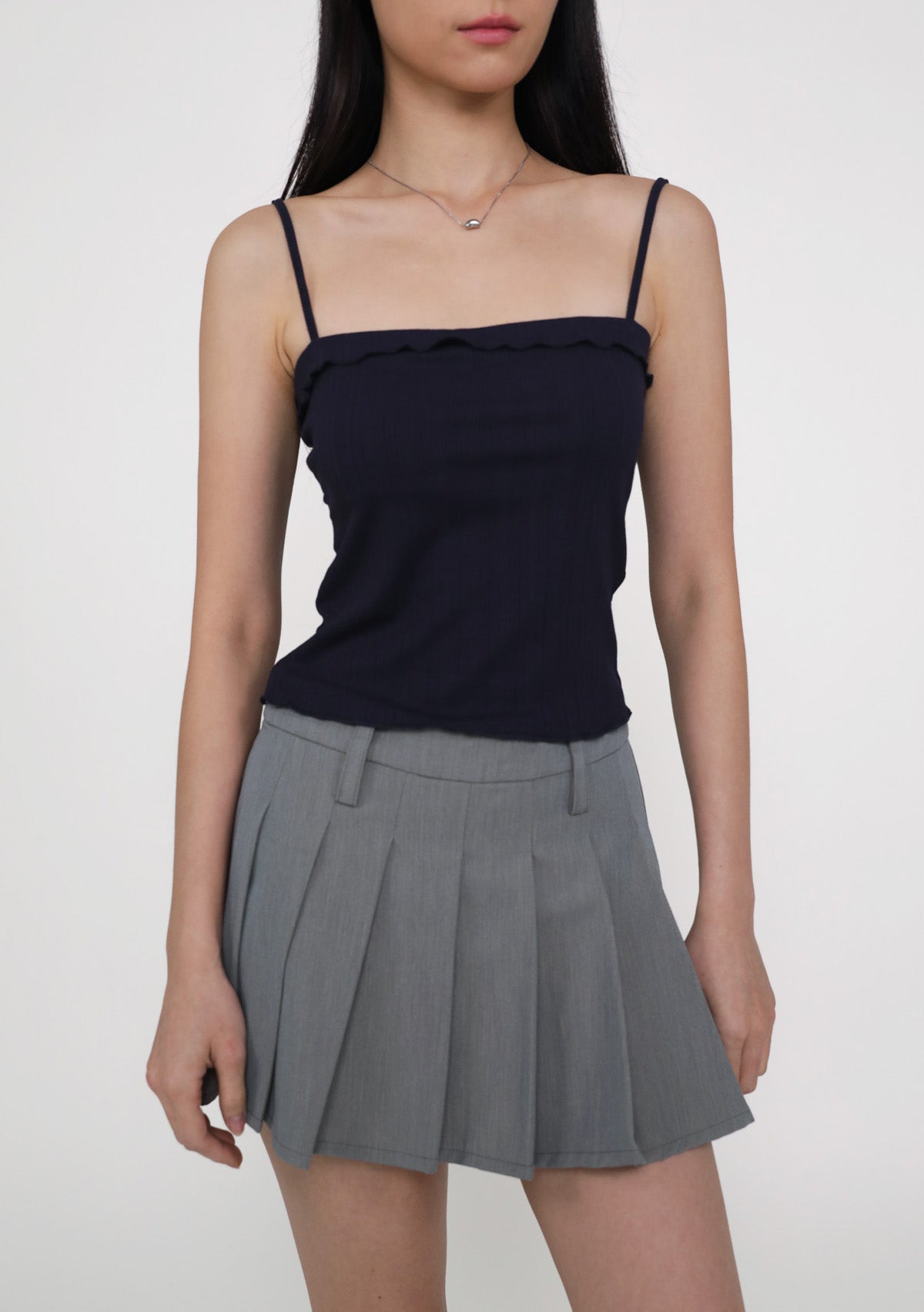 Mizuri Ruffles Trim Padded Top – The Tinsel Rack