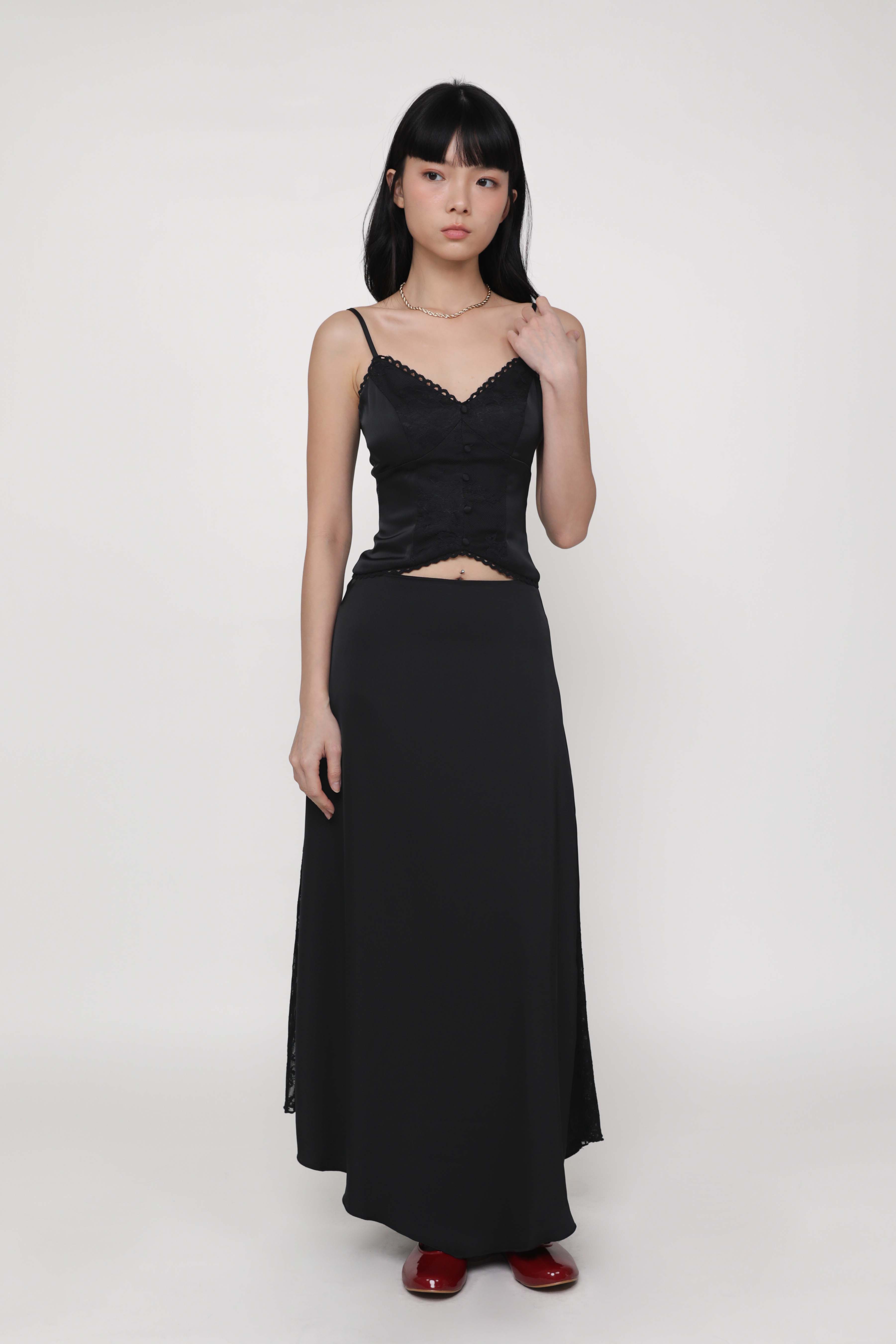 Neomi Side Lace Maxi Skirt – The Tinsel Rack