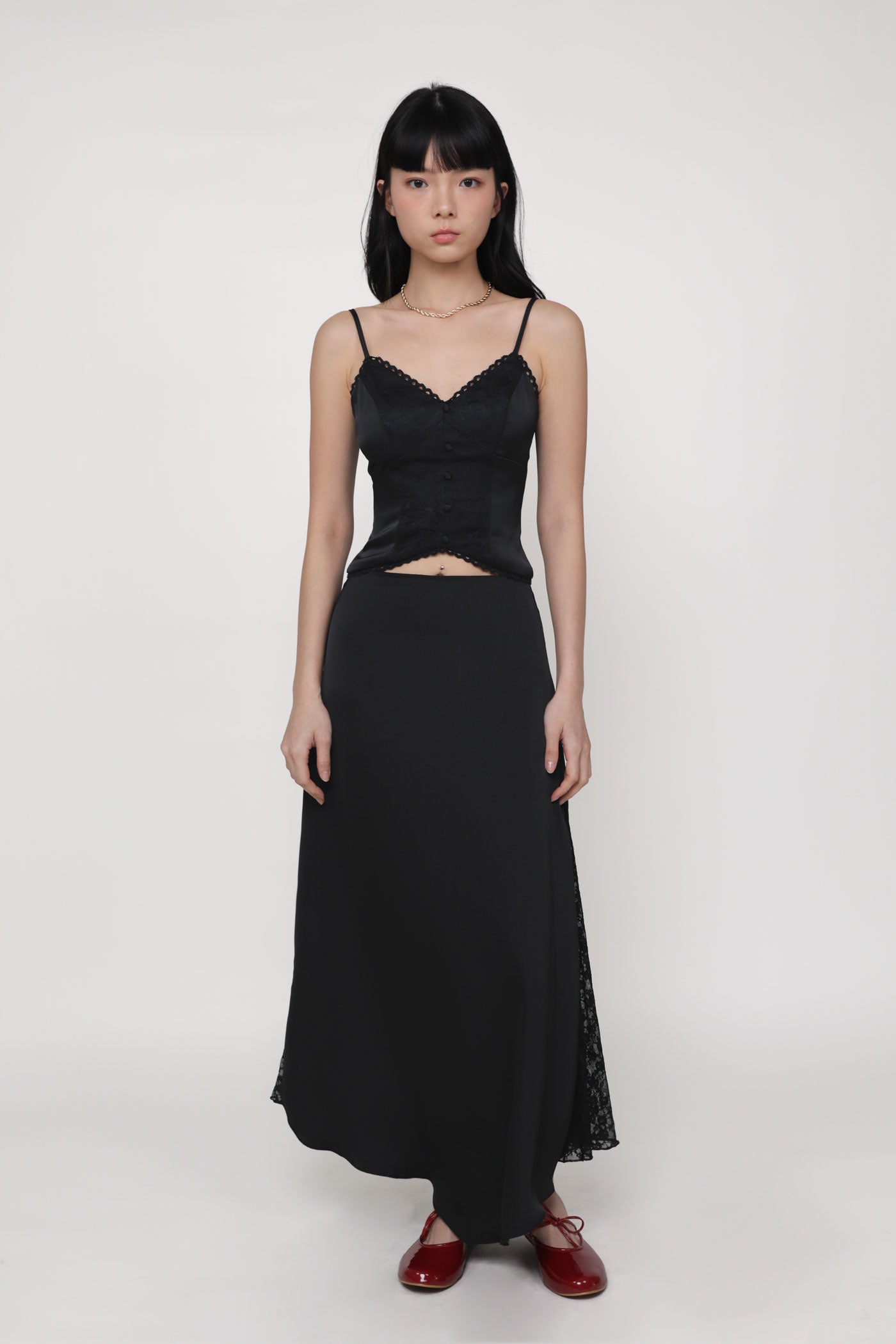 Neomi Side Lace Maxi Skirt – The Tinsel Rack