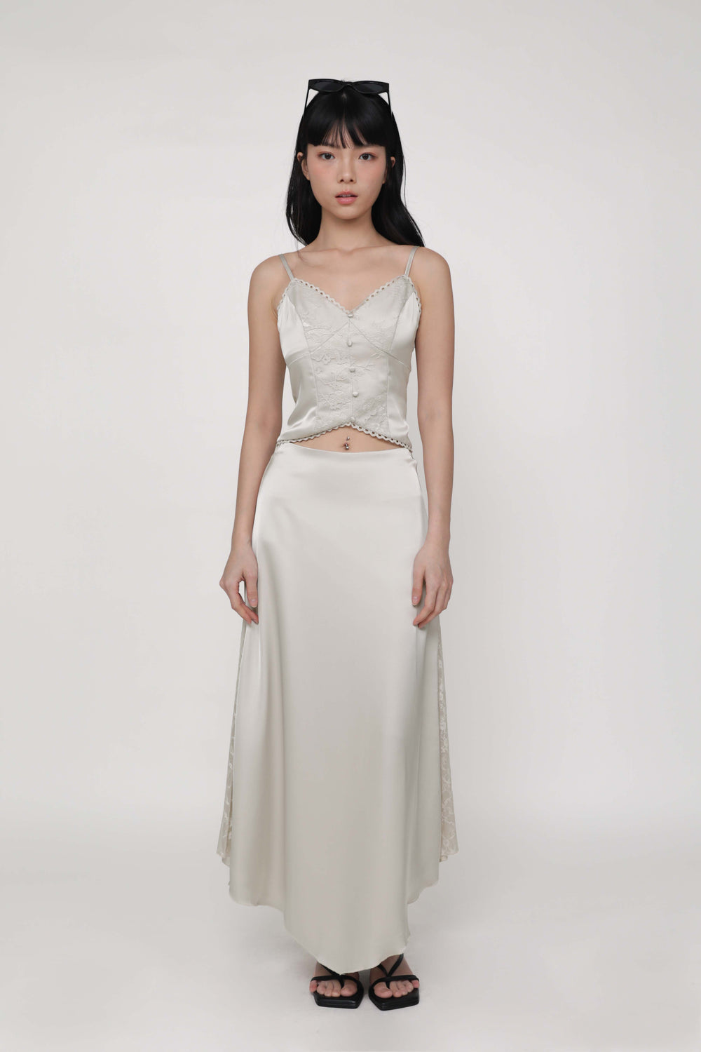 Neomi Side Lace Maxi Skirt