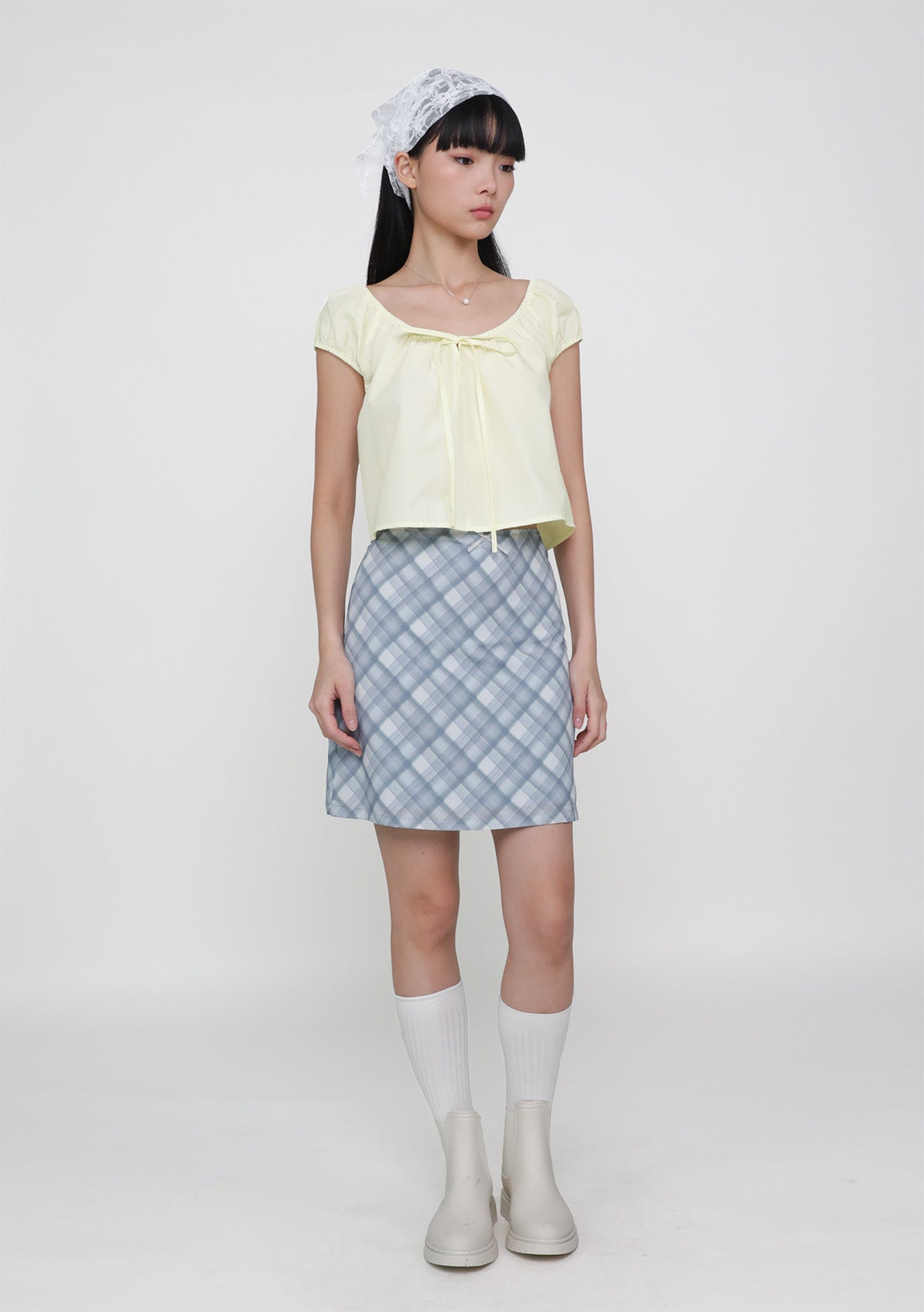 Andmary】Nicola ribbon set up グレー ANDMARY Nicola ribbon set up