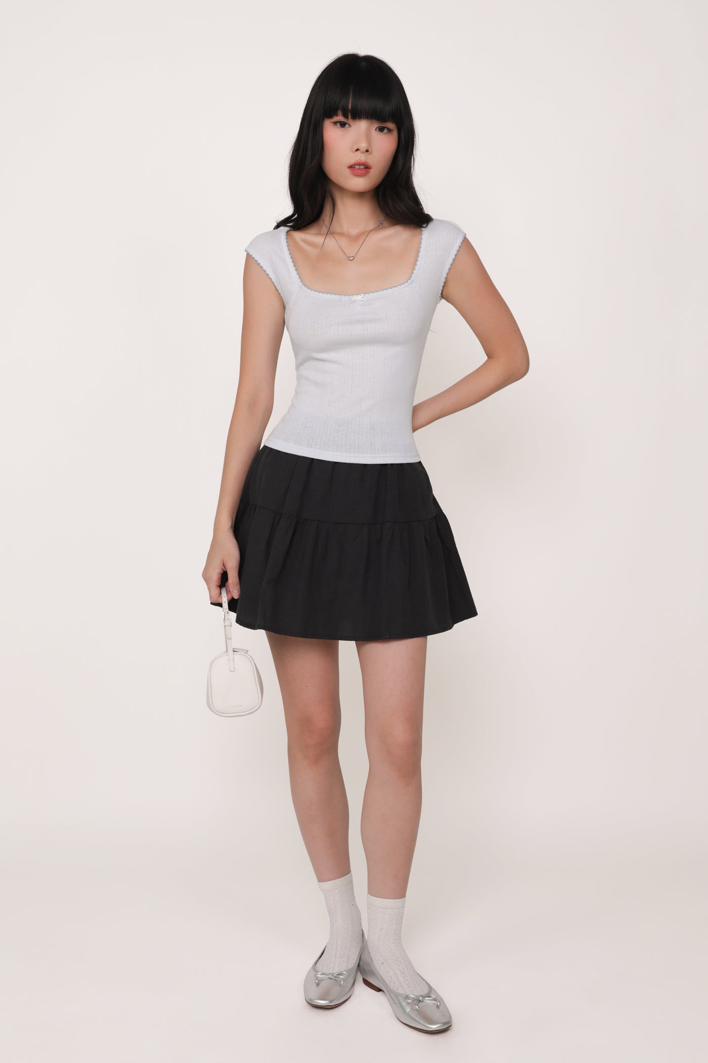 Nikolas Lounge Ribbon Basic Top – The Tinsel Rack