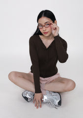 Lilo Scallop Trim Cardigan