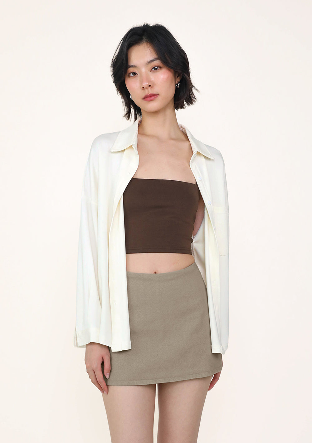 Sanford Boyfriend Shirt (Butter)