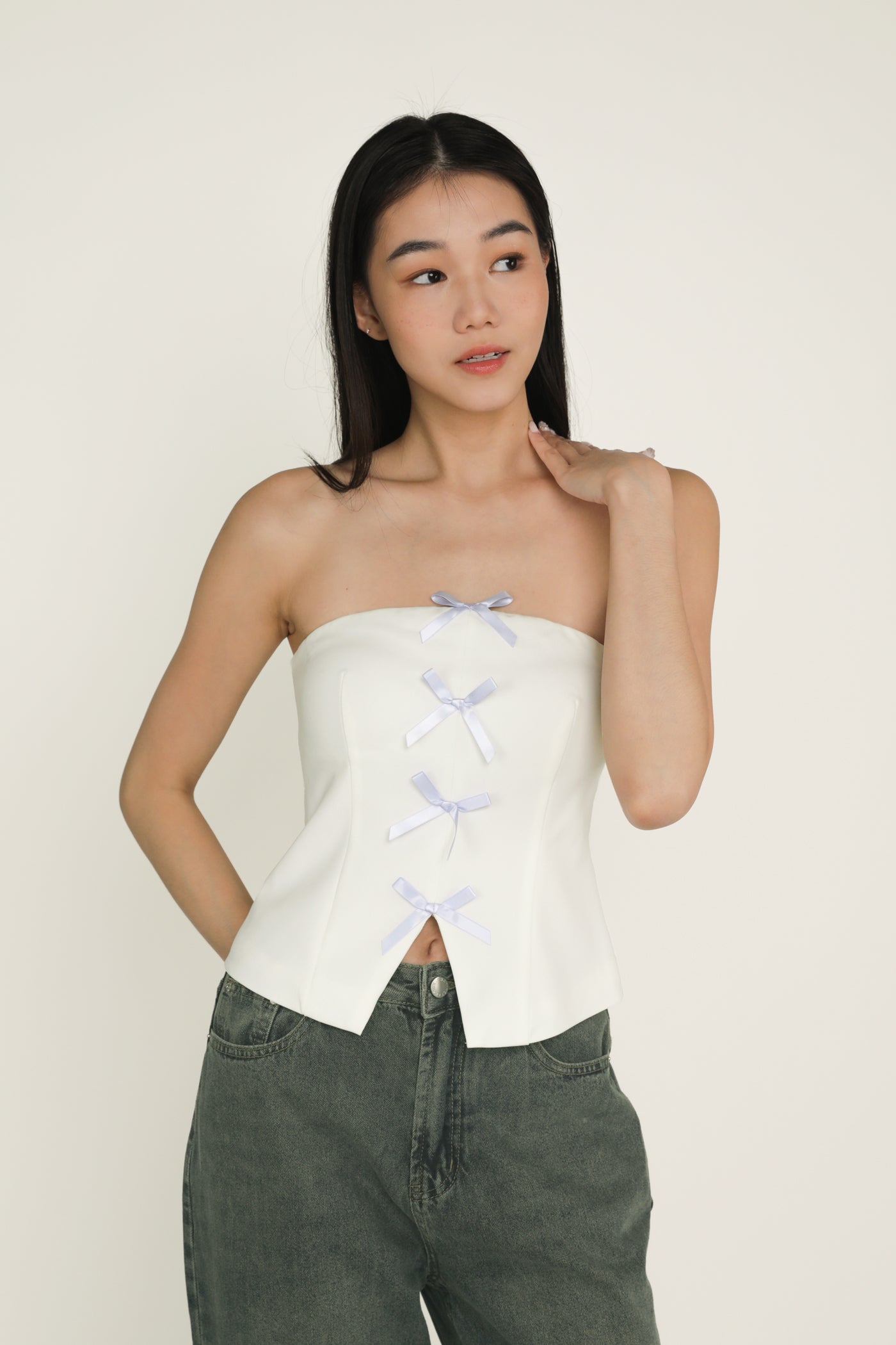 Olea Ribbon Tube Padded Top – The Tinsel Rack