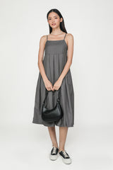 Penelope Pleated Midi Dress