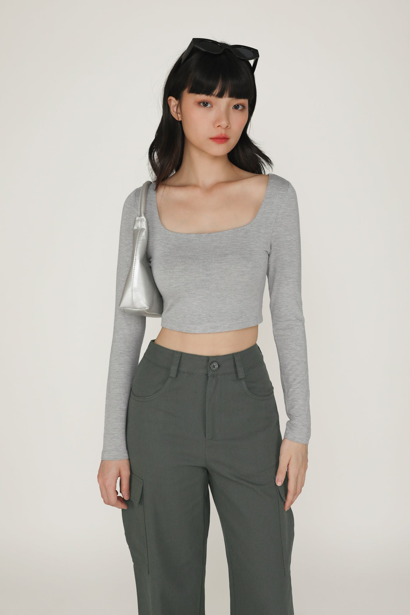 Avril Long Sleeve Padded Top – The Tinsel Rack
