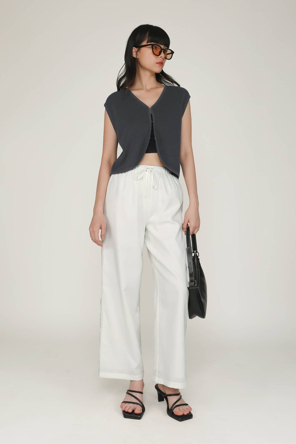 Petite Kierra Drawstring Linen Pants