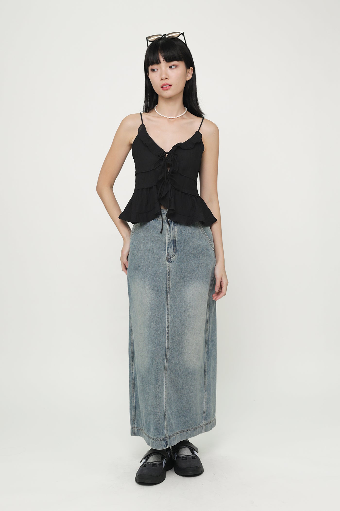 Regular Thea Denim Flare Skirt – The Tinsel Rack