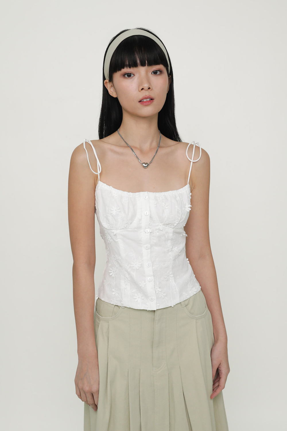 Primrose Eyelet Bustier Top