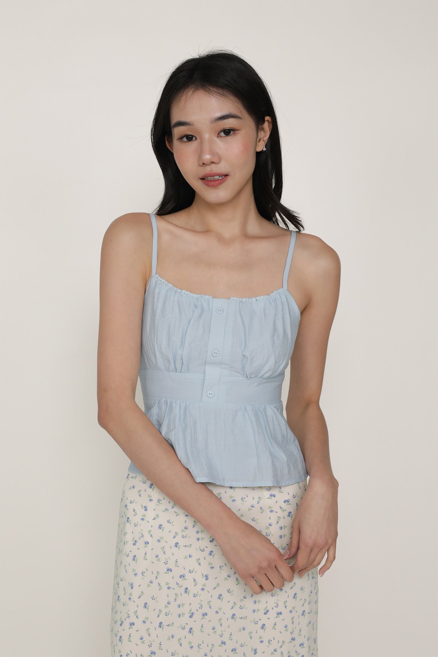Priscilla Frills Babydoll Top – The Tinsel Rack