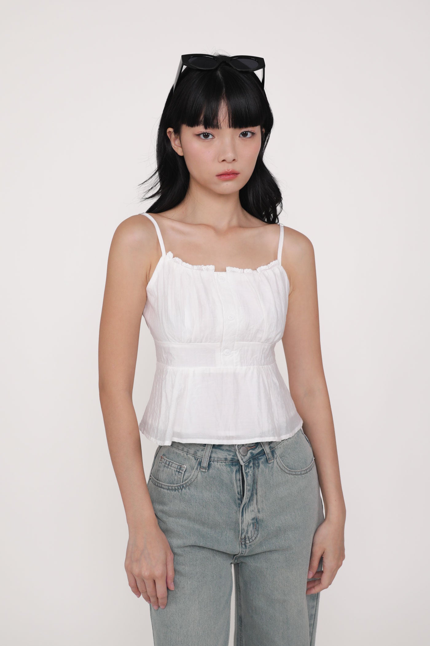 Priscilla Frills Babydoll Top – The Tinsel Rack