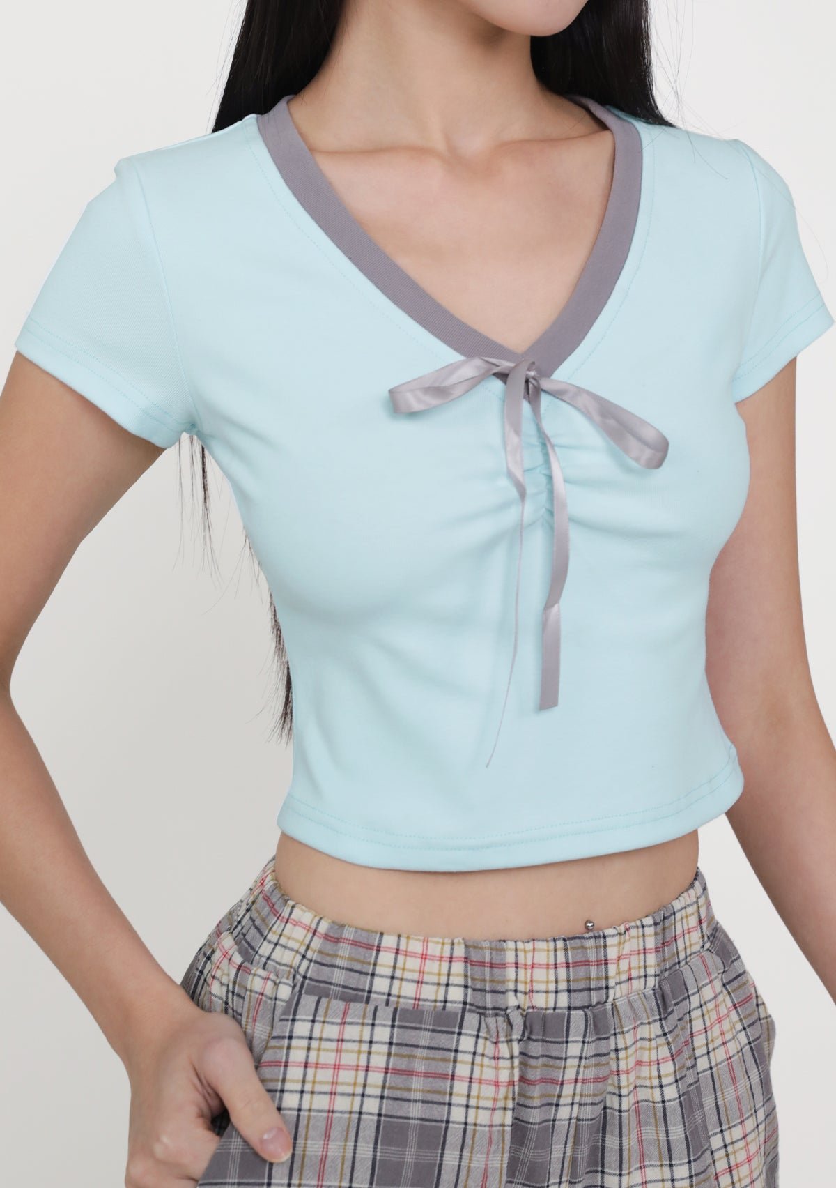 Reika Ruched Ribbon Top – The Tinsel Rack