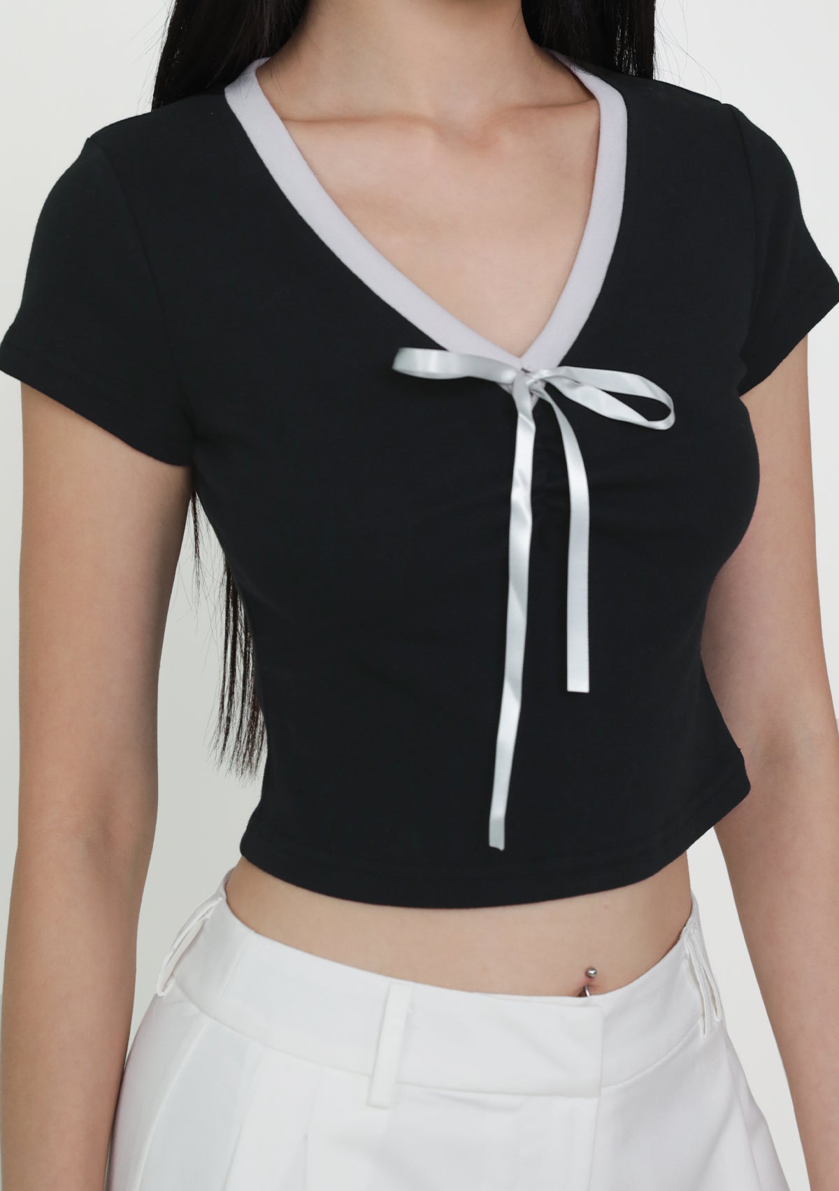 Reika Ruched Ribbon Top – The Tinsel Rack